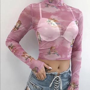 Trending angel shirt Pink NWT